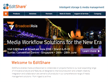 Tablet Screenshot of editshare.com